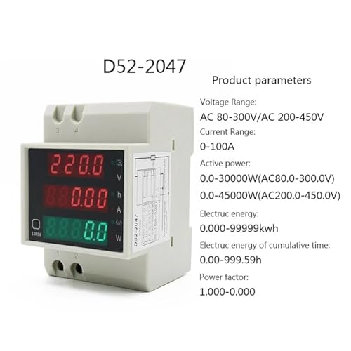 Controla el voltaje y corriente de tu red con el medidor digital LED 3