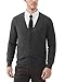 Produktbild Kallspin Herren Strickjacke aus Wollmischung V-Ausschnitt Cardigan mit Knöpfen und Taschen(Grau, 3XL)