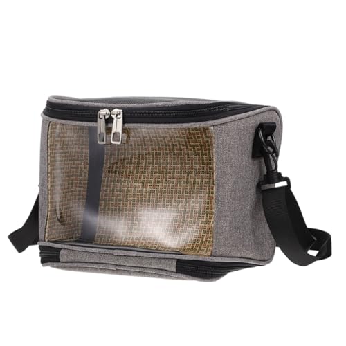 CIYODO Portable Guinea Pig Carrier Bag Small Travel Pouch Hanging Nest for Hamsters Ferrets Breathable Design for Outdoor Use Grey