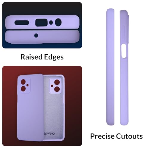 Image of SPRIG Compatible with Moto G54 Premium SilkTone Back Cover Drop Tested Shock Proof Mobile Case for Men, Women, Boys and Girls with Camera Protection (Light Purple)