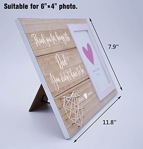 Photo Frame Gift For Stepdad Stepfather - Bonus Dad Gift From Daughter Or Son - Birthday Christmas Fathers Day Wedding Gift For Step Dad - Thank You For Being The Dad You Didn't Have To Be - Picture Frame Gift #TOP2