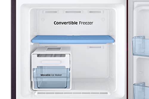 Image of Samsung 236L 2 Star Inverter Frost-Free Convertible 3 In 1 Double Door Refrigerator Appliance (RT28C3732HT /HL,Hydrangea Plum)