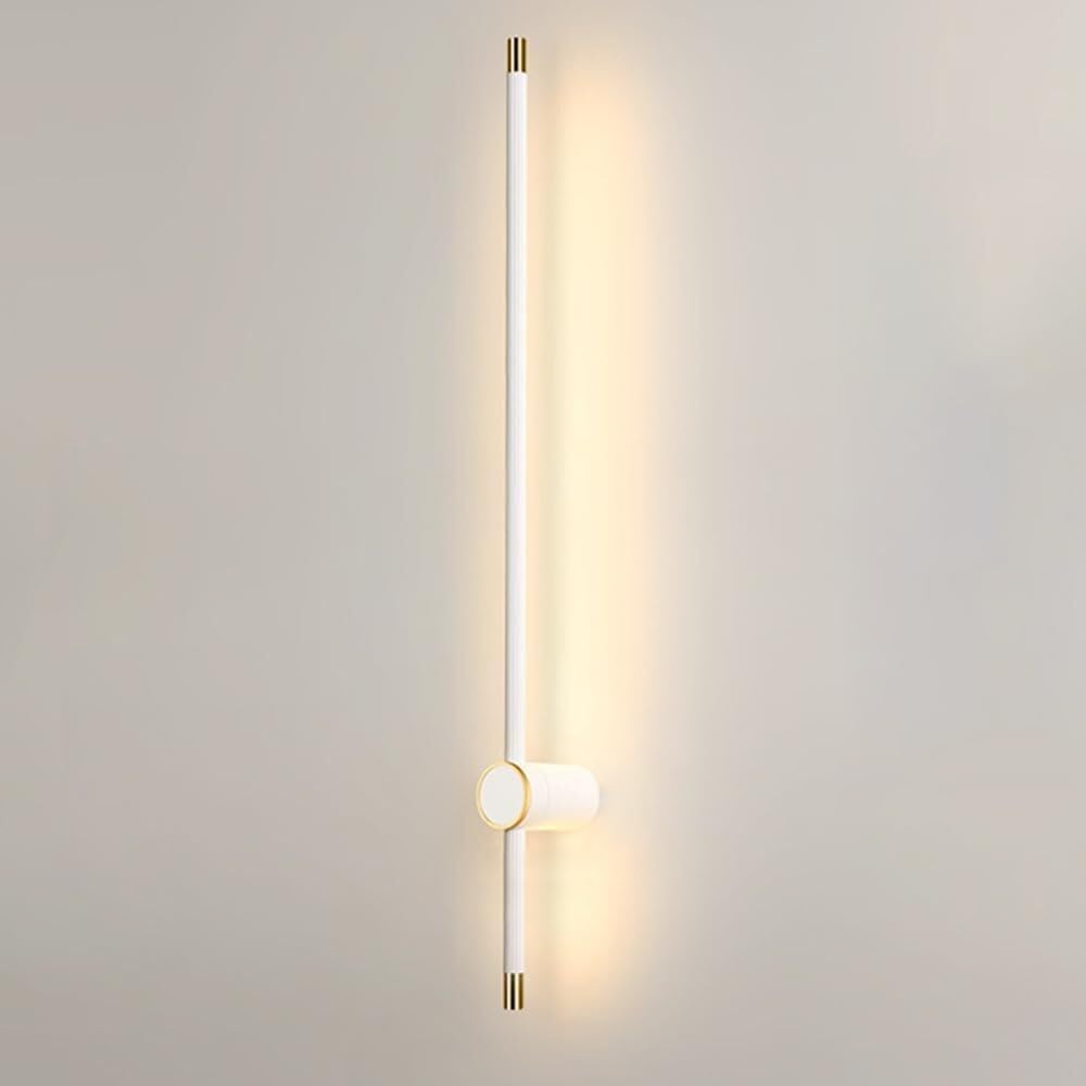 HCZKIUJY Aluminum Long Tube Wall Sconce LED Wall Lantern Indoor Lamp,Kitchen Light (Gold-60cm)