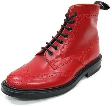 Amazon トリッカーズ カントリー ブーツ モルトン M2508 レッド Uk7 5 26 0cm ブーツ