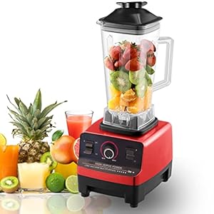 2 In 1 Food Blender, 4500 Watt Powerful Professional Countertop Blender, Commercial Blender Process for Smoothies, Ice Crushing, Frozen Fruits, Soups with 2 Container, 24+68
