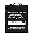 Chorchester Hochwertiger Jutebeutel (mit langen Henkeln) - Pianisten aufgepasst!