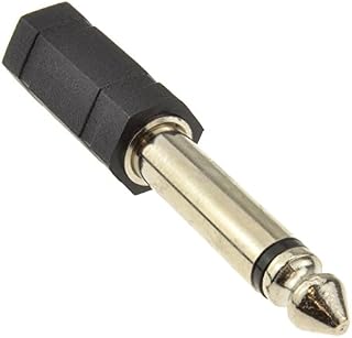kenable 3.5mm Stereo Jack Socket to 6.35mm Mono Jack Plug Adapter Converter