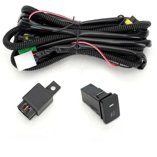WEFOLEN Fendinebbia Auto Per Nissan Per Navara D40 Per Pathfinder R51 Per Note E11 Per Xterra Per Pixo UA0 Per Leaf LED Fendinebbia Fendinebbia(Wire Harness)