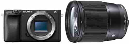 SONY - α6400 SIGMA 16mm f1.4 [美品] Amazon.co.jp: Sony 【α6400 and Single Focus Lens(SIGMA 16mm