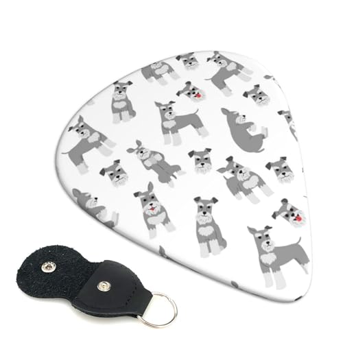 ミニシュナシーム模 かわいい漫画エレキギターピック Abs 素材エレアコ弦楽器 初心者トライアングルピック 6 枚セット 0.71mm