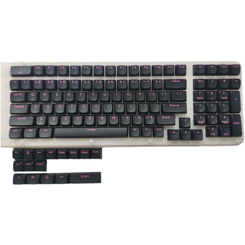 Ergonomico 115Key PBTs Keycap Set EDMs Altezza Doppio Colpo Stampaggio ad iniezione Cavalieri Tema Per Tastiere nero