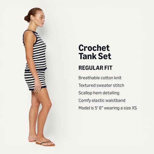 Image of Amazon Essentials x Sofia Grainge Mommy & Me Cotton Crochet Sweaters & Tank Sets