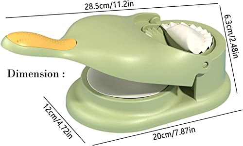 Image of Gujiya Ghughra Roti Puri and Karanji Maker Machine Strong Plastic Momos Maker Machine, 2 in 1 Manual Dumpling Maker Mould, Skin Press Mold For Ghughra Maker Press, Kitchen (Multi colour)