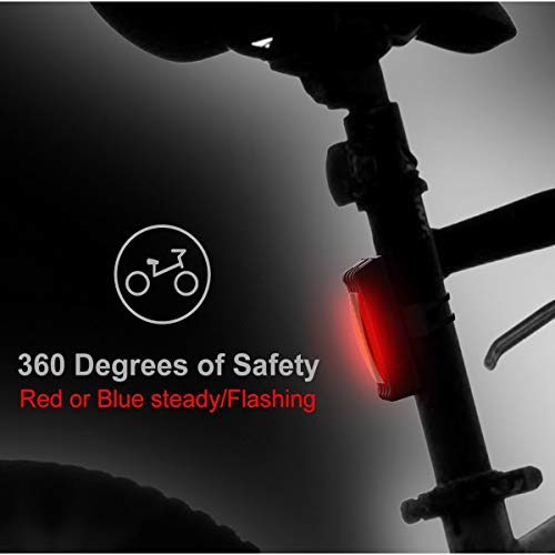 CaaWoo Luce Posteriore Bicicletta， USB