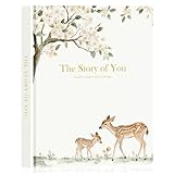 Lanpn Livre de Naissance Bébé Fille Garçon   The Story of You, Album Photo Bebe Première Année à 5 Ans, Journal Naissance Baby Book pour Coller Photos Écrire Cadeau, 154 Pages, Anglais