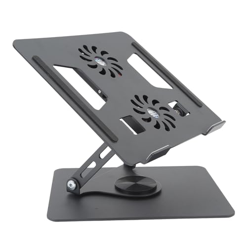Soporte ajustable para laptop con ventilador de enfriamiento