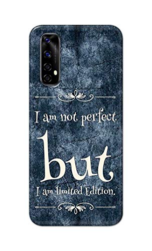 Image of Printed Hard Back Cover Case for Realme Narzo 20 Pro | Realme 7 | Realme Narzo 30 4G Back Cover (I Am Not Perfect I Am Limited Edition) -1803