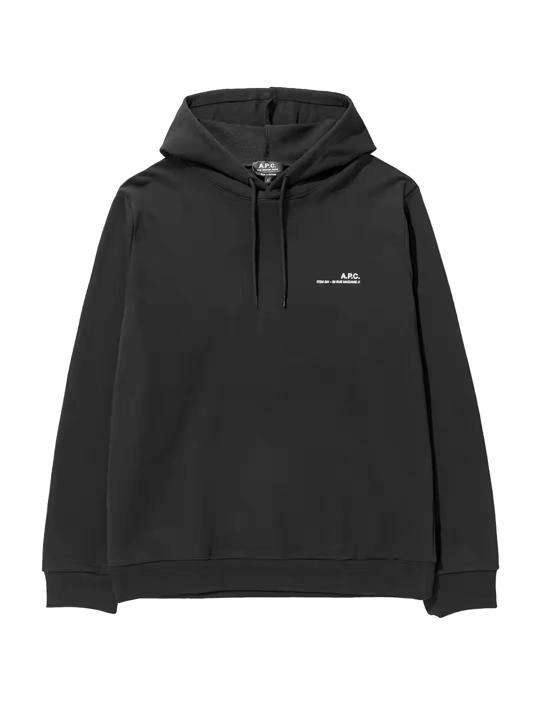 A.P.C. (アーペーセー) プルオーバーパーカー フーディー メンズ COFBQ H27672 LZZ ブラック