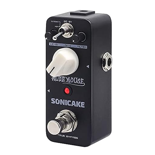 SONICAKE Distortion Pedal de Efectos Rude Mouse Pedal de Efectos Guitarra 2 modos True Bypass | Ya disponible en tu tienda friki favorita! En mundofriki.es!