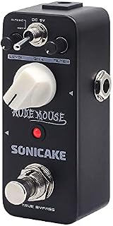 SONICAKE Pedał zniekształceń pedał efektów gitarowych 2 tryby klasyczny hyper crunch to fuzzy true bypass rude mouse