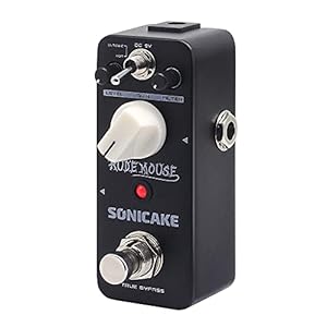 SONICAKE Distortion Pedaal Rude Mouse Distortion 2 Modes Klassieke Hyper Crunch naar Fuzzy Gitaar Pedaal True Bypass
