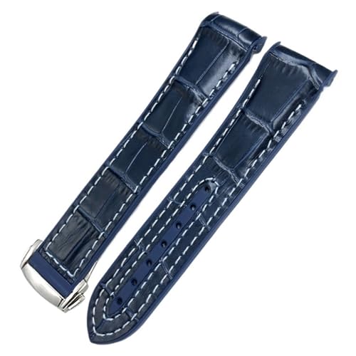 Bracelet montre nylon et vachette haut de gamme pour Omega Seamaster 300 21mm