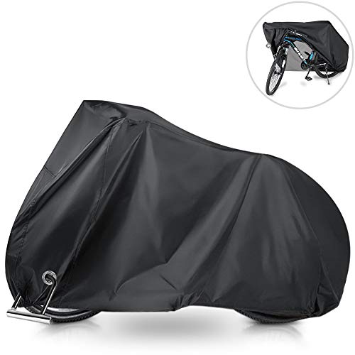 otumixx Funda Bicicleta Exterior Impermeable 210T Funda para Bicicleta Cubierta Protector al Aire Libre contra Lluvia Sol Polvo para Montaña Carretera Bicicleta 200x70x110cm, Negro