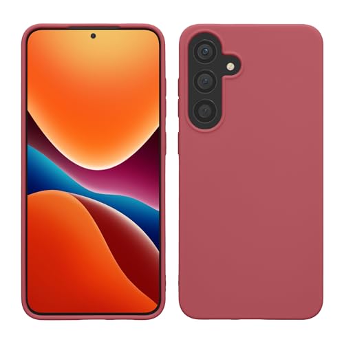 kwmobile Case Compatible with Samsung Galaxy S25 Plus Case - Soft Slim Protective TPU Silicone Cover - Dark Rose - image 1