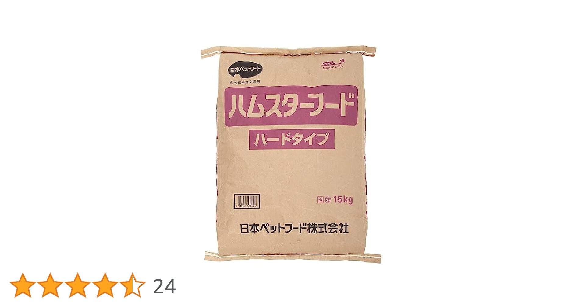 ハムスターフード　ハードタイプ　15kg ハムスターのエサ　業務用 日本ペットフード ハムスターフード ハードタイプ 15kg : イコア