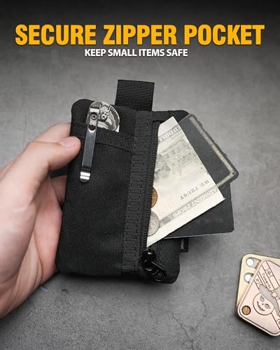 VIPERADE VE29 EDC Pouch, Pocket Organizer with 3 EDC Pocket Slots, EDC Pocket Pouch with Zipper Pocket for EDC Gears, EDC Pocket Organizer for Everyday Carry - Image 5