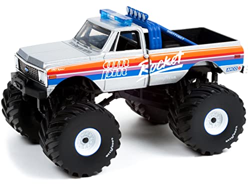 Camión Monster Chevy K-10 1972 Escala 1:43 Plata miniatura 2