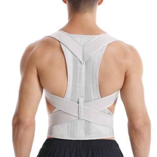 Cinturón de soporte lumbar completo corrector de postura ajustable enderezador de hombros 2