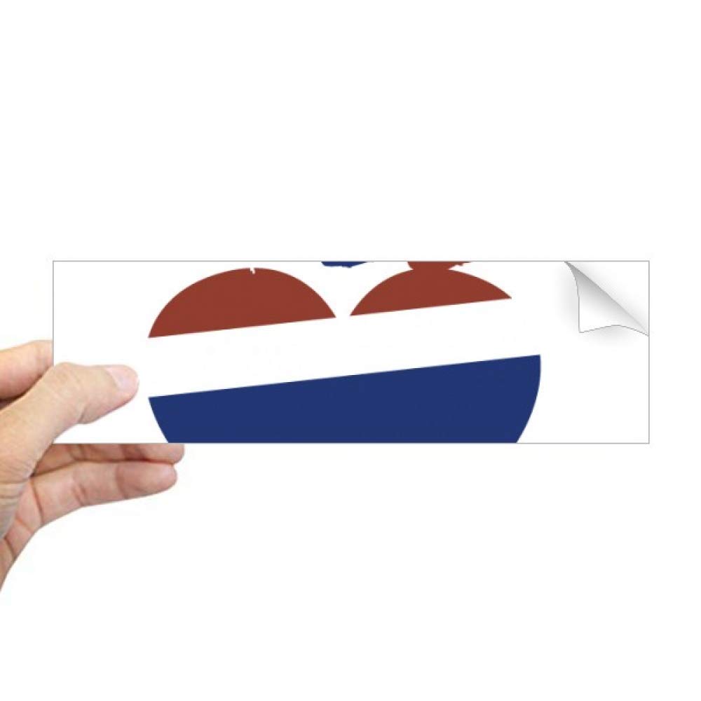 Autocollant Rectangle Thaïlande I Love Mouette DIY pour Fenêtre