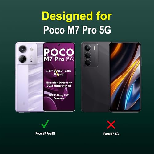 Image of Zapcase Back Case Cover for Poco M7 Pro 5G | Compatible for Poco M7 Pro 5G Back Cover | Liquid Silicon Magic Case with Camera Protection | Dark Green
