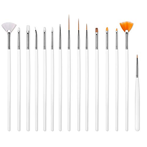 Modelones Nail Art Kit, 10 Striping tape & 15 Pcs Nail Brush Painting Pen & 5 Pcs Dotting Pen & 1 Pc Striping Roller Box & 1368 Pcs Rhinestones & 2 Pcs Water-based Sticker Manicure Kit - Thumbnail 2