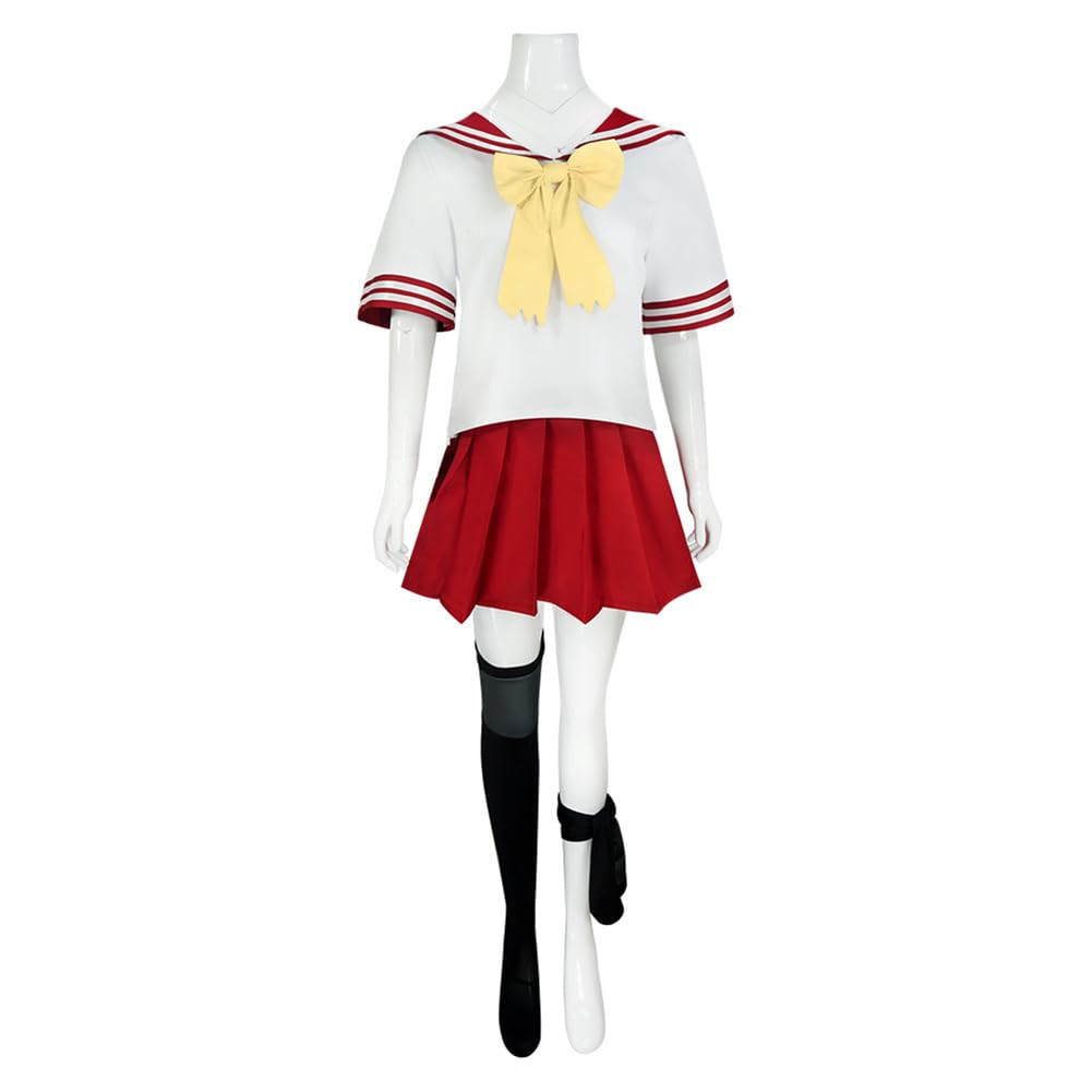 Anime Inui Sajuna kostium cosplay Inui Sajuna cosplay żeglarz czerwona spódnica mundurek szkolny garnitur anime stroje na Halloween