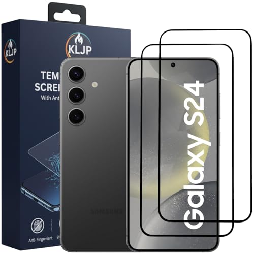 Image of Military-Grade Gorilla Tempered Glass For Samsung Galaxy S24 With Installation Kit | Edge to Edge Coverage | Black (Pack Of 2)