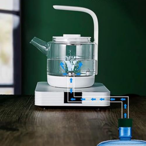 Tetera eléctrica automática 1L vidrio 1200W miniatura 2
