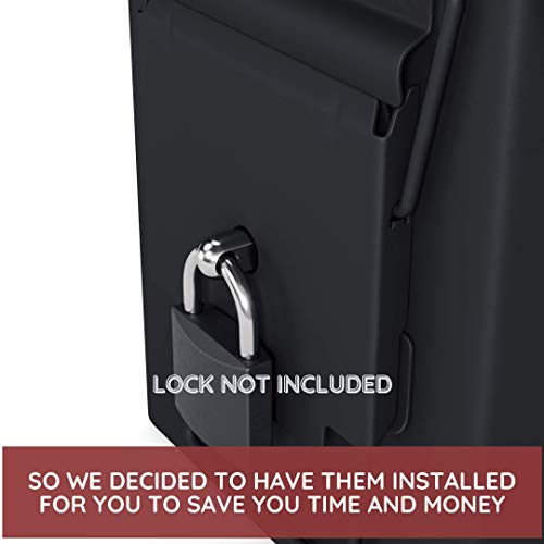 Solid Tactical 50 Cal Ammo Can with Locking Kit – New Steel Black Ammo Box Military & Army M2A1 for Long-Term Waterproof Ammunition & Valuables Storage Case - Thumbnail 2