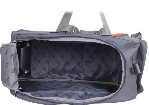 Image of 65 Liters Travel Duffle Trolley Bag with Wheels for Men & Women | Large Luggage Bag | Wheeled Duffle Bag for Airport, Train, Office, Weekend Trips | Lightweight & Durable | Polyester