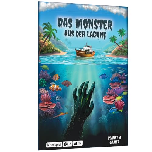 Das Monster aus der Lagune | Spannendes Detektivspiel - Escape Room - Krimispiel für Jung und Alt - Spaßiger und amüsanter Spieleabend im Freundes- und Familienkreis
