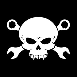 佑树-ゆうき 心 いちろう 16.2 * 10.9CMデルFumetto Chiaveデル頭蓋Pellicolaクラシコ自動AdesiviでVinileモトACCESSORI C16-0225 (Colore : Argento)