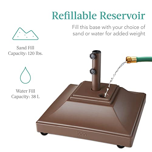 Best Choice Products SKY6686 Fillable Mobile Umbrella Base, Heavy Duty Base, Square Tiered Market Stand thumb #3