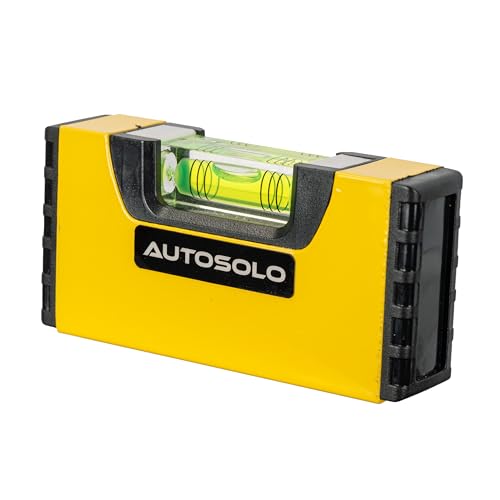 Image of Large Magnetic Torpedo Level - Oversized Horizontal Bubble Vial - Durable Aluminum Frame with Strong Magnet Base for Automotive Alignment