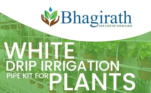 Image of BHAGIRATH-White Drip Irrigation Pipe Kit for Plants | Complete Drip Watering System for Home Garden, Balcony, and FarmingIrrigation Garden Watering Drip Kit (100 Plants)