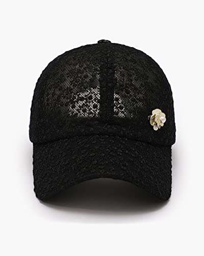 Gorra de béisbol de encaje para mujer miniatura 3