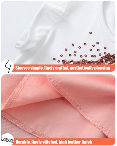 Girls' Summer Dress - Fluffy Tulle Princess Dress with Round Neck4