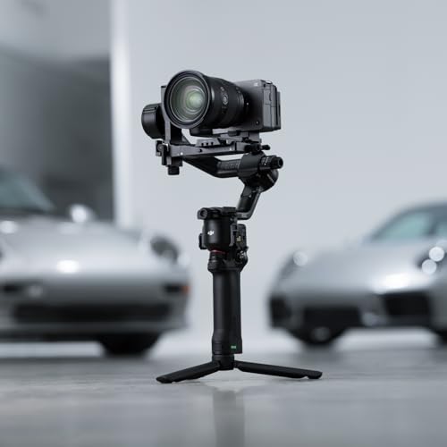 DJI RS 5, stabilisateur de nacelle pour caméra Canon/Sony/Panasonic/Nikon/Fujifilm, molettes de réglage précis, verrous d’axe automatisés de 2ᵉ génération, Nouvel indicateur d’axe Z