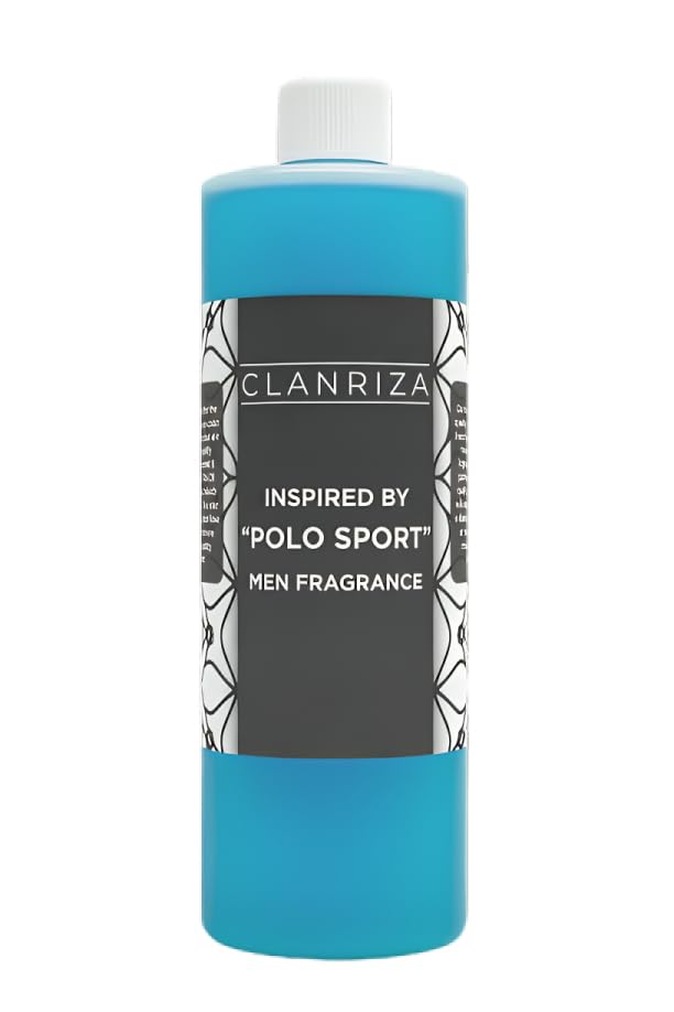 Polo Sport Body Oil For Men Scented Fragrance – Our Interpretation – Perfume Oil for Daily Use – Fresh Clean Scent – 10oz Bulk Size