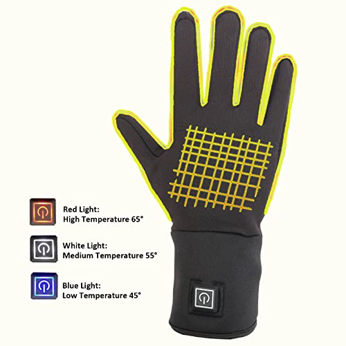 Guantes calefactables eléctricos con batería recargable unisex 6
